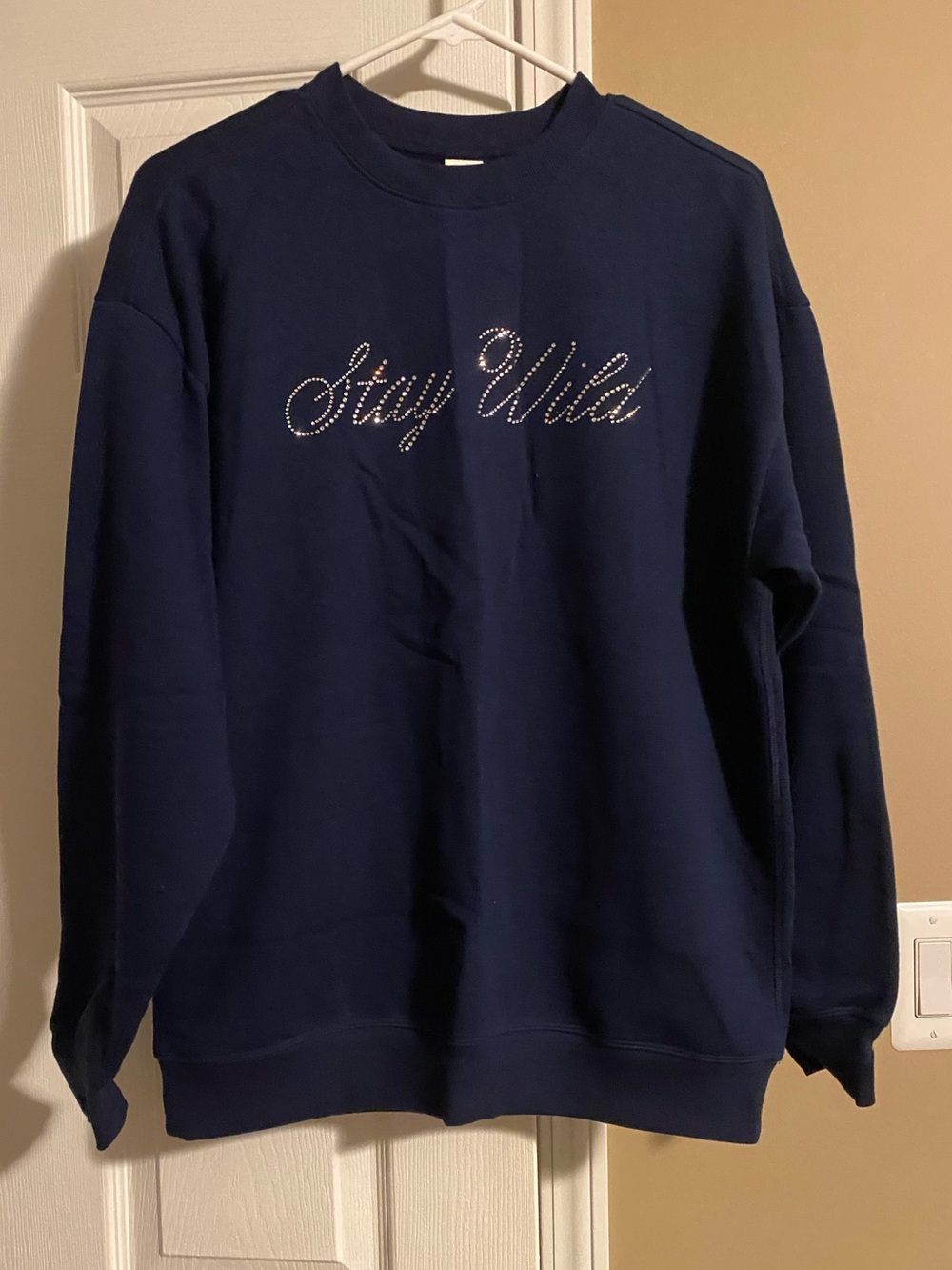 Pink Victoria’s Secret bling crewneck pullover sweatshirt